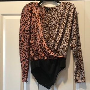 Animal print bodysuit